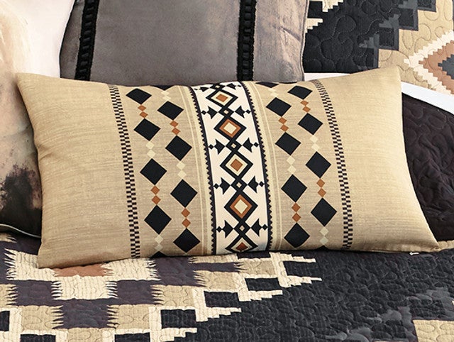 Midnight Mesa Stripe Pillow