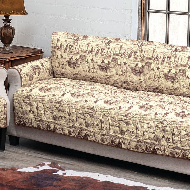 Ranch Hand Toile Loveseat Cover - CLEARANCE
