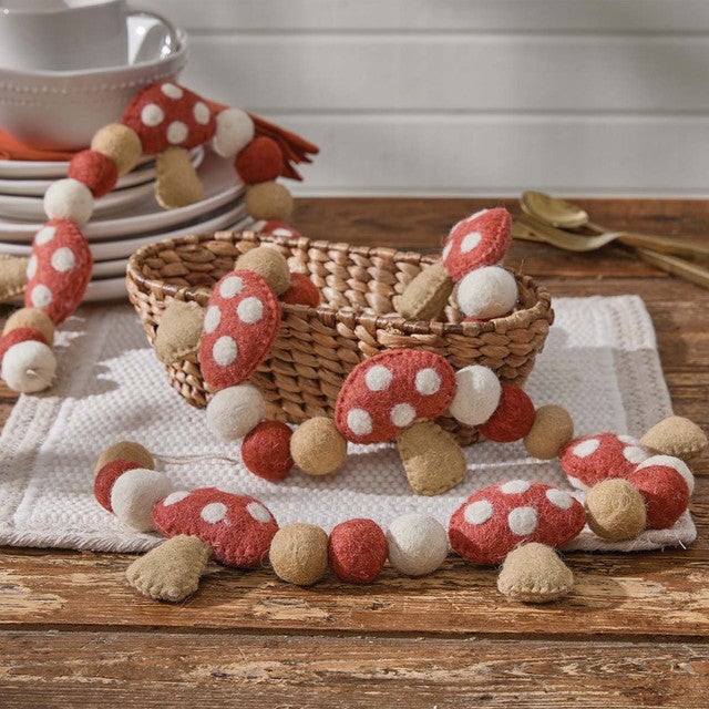 Fungi Threaded String Garland