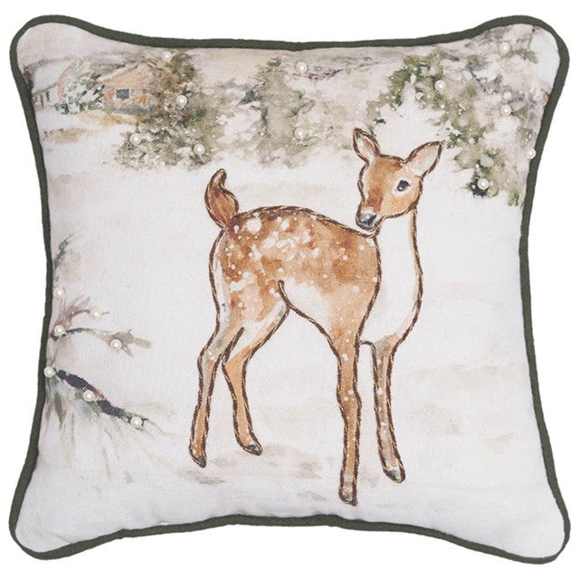 Winter Deer Pillow
