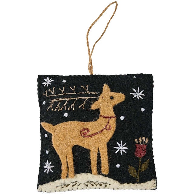 Woodland Joy Felt Ornaments - Set of 4
