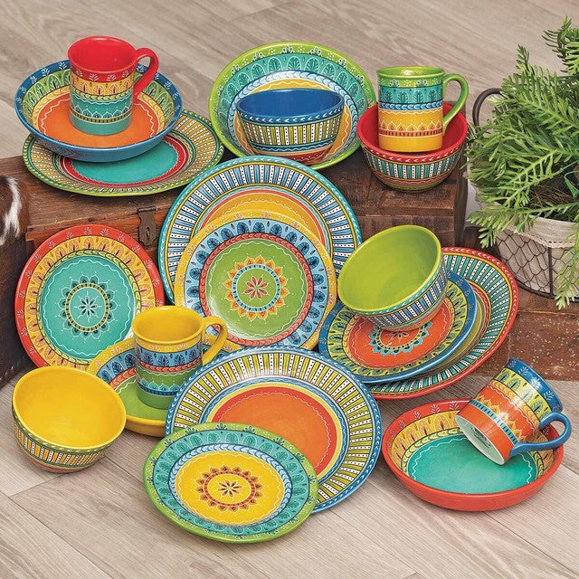 Sonoran Splendor Soup/Pasta Bowls - Set of 4 - OVERSTOCK