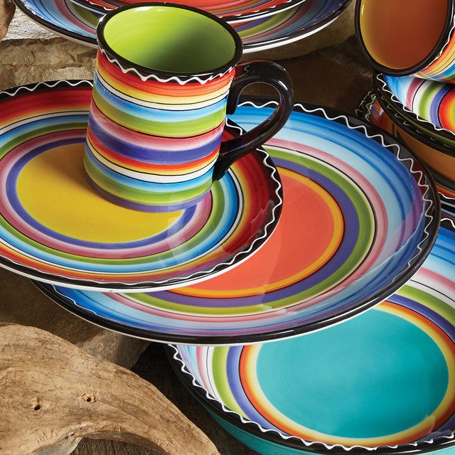 Tequila Sunrise Dinner Plates - Set of 4 - OVERSTOCK