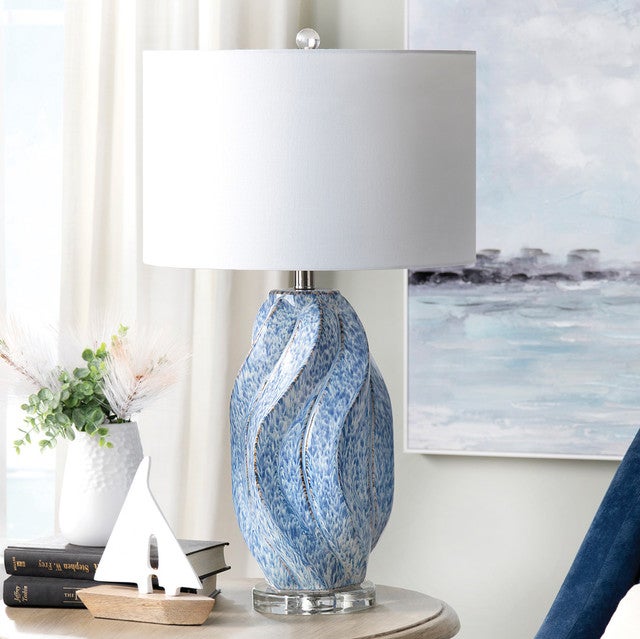 Swirling Seas Abstract Table Lamp - OVERSTOCK