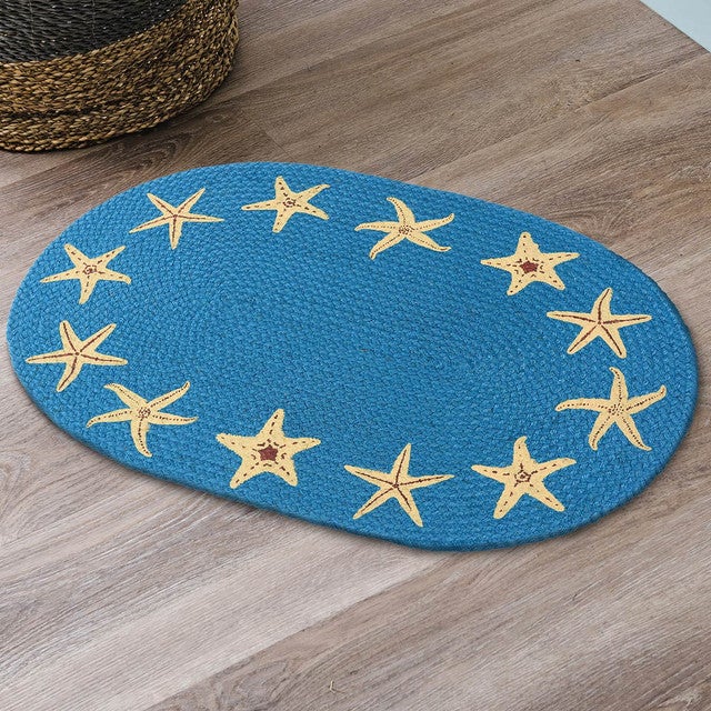 Starfish Dreams Embroidered Rug - OVERSTOCK