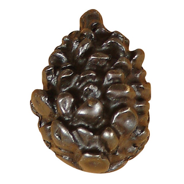 Metal Pinecone Cabinet Knob - Bronzed Black - Set of 2 - CLEARANCE - OVERSTOCK