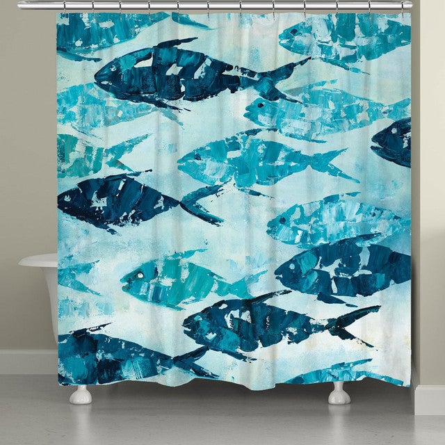 School of Fish Shower Curtain - OVERSTOCK