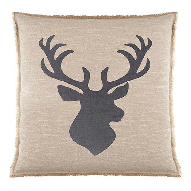 Antlered Silence Pillow