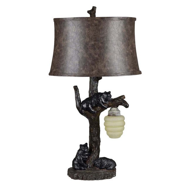 Bear Honey Haven Table Lamp with Night Light - Set of 2