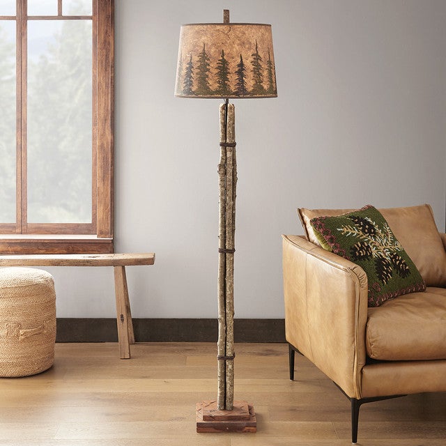 Pine Retreat Stick Floor Lamp