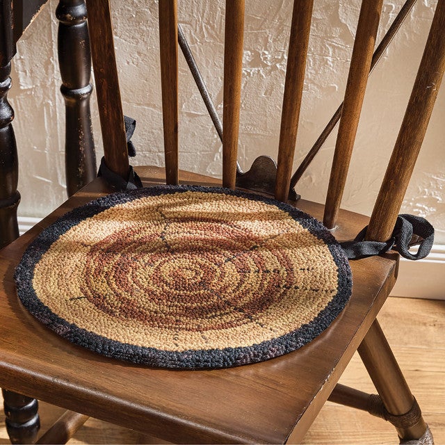 Log Slice Hooked Chair Pad
