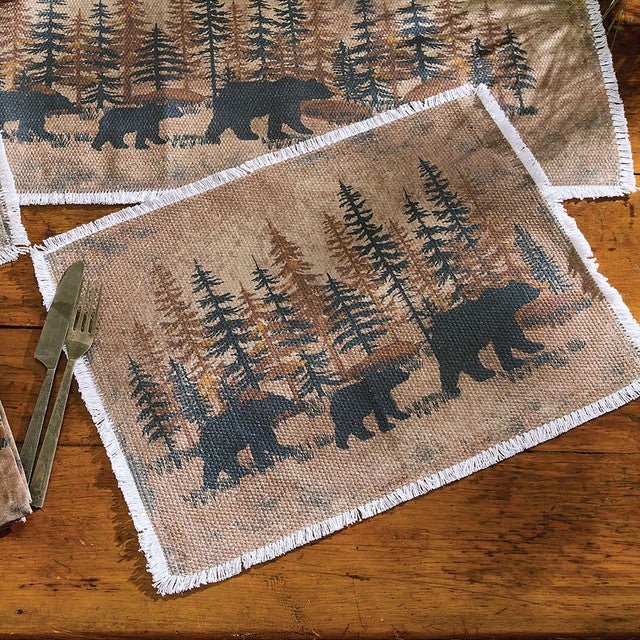 Whispering Pines Bear Placemat