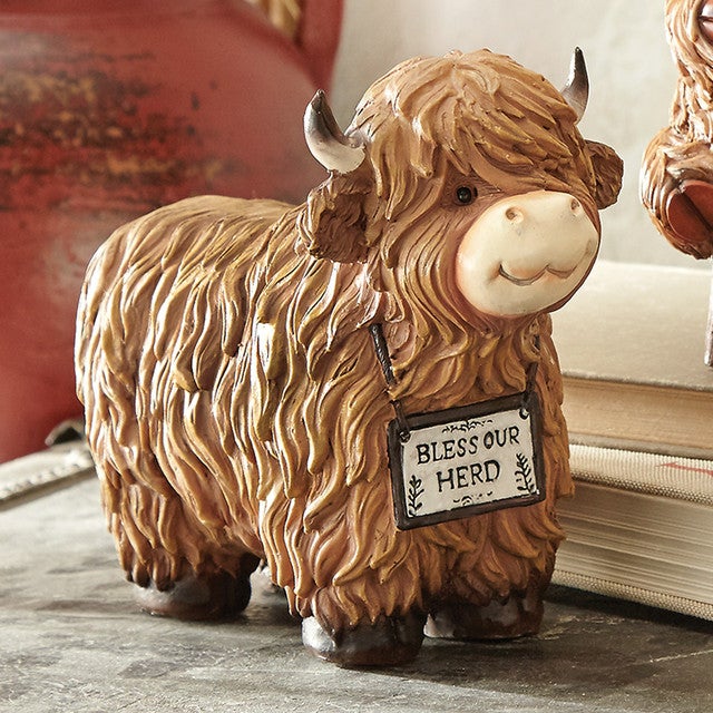 Blessed Herd Highland Cow Sculpture