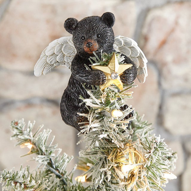 Heavenly Star Bear Christmas Tree Topper