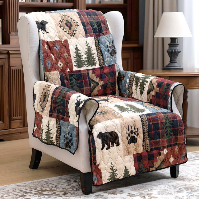 Lodge Patches Chair Cover