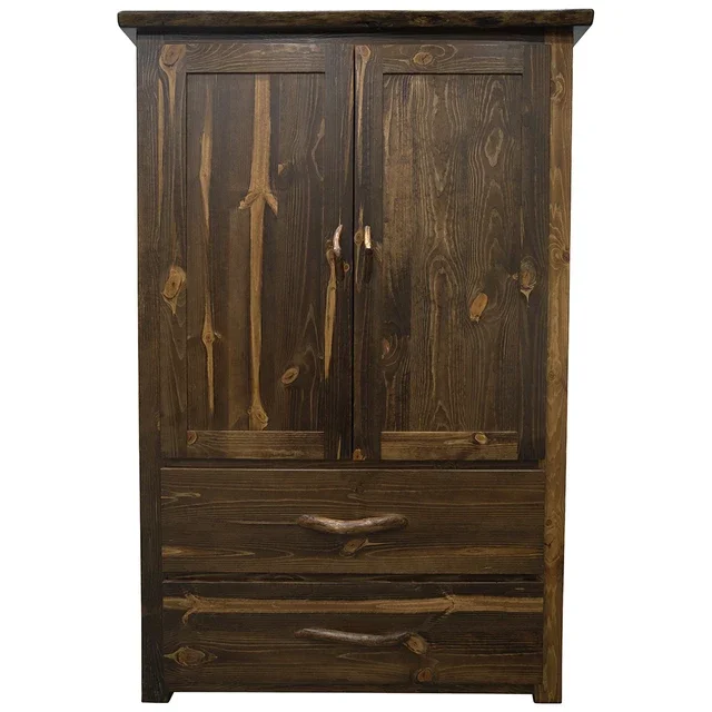 Lima Live Edge Armoire - Provincial Stain