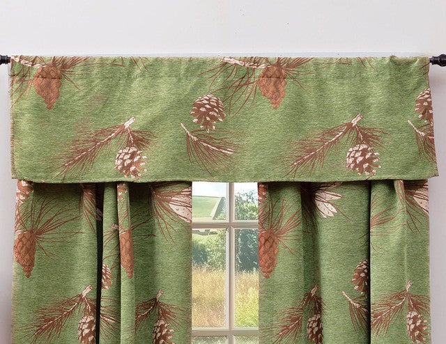 Pinecone Chenille Valance