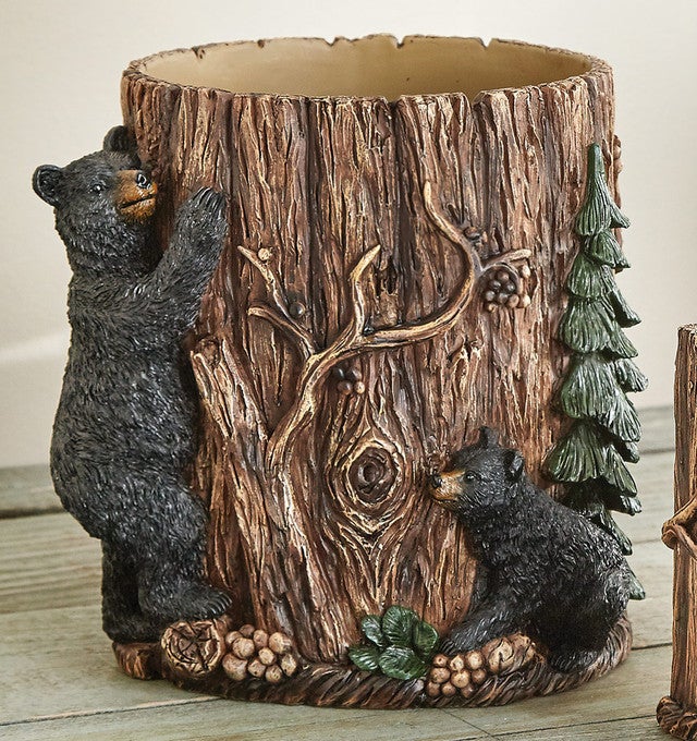 Timberline Bears Waste Basket