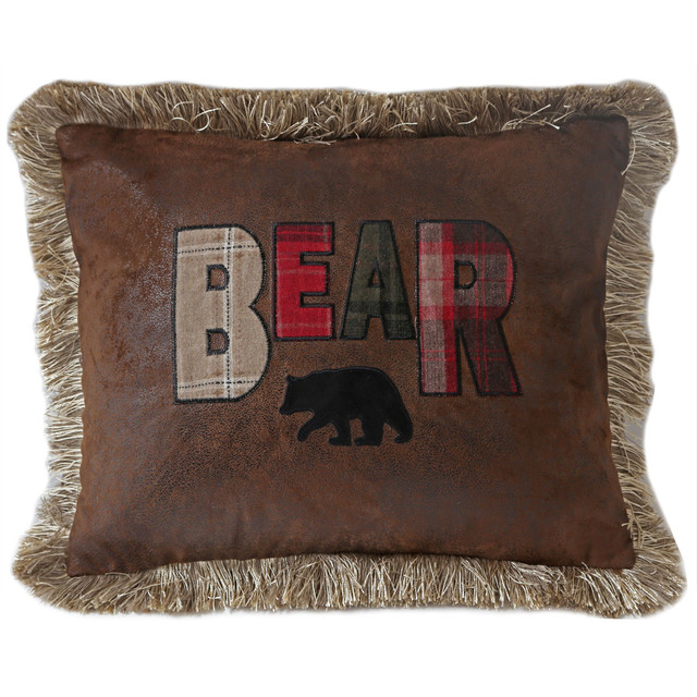 Bear Text Pillow