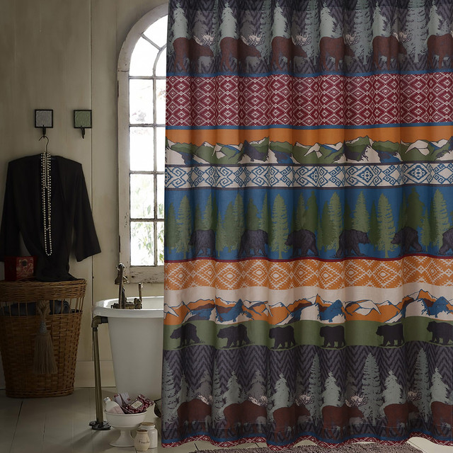 Bear Thicket Shower Curtain