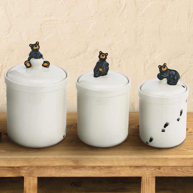 Bear Tracks Canisters - Set of 3