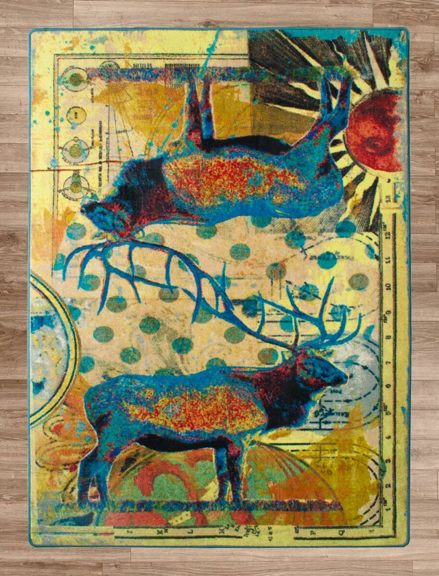 Elk Sunburst Rug Collection