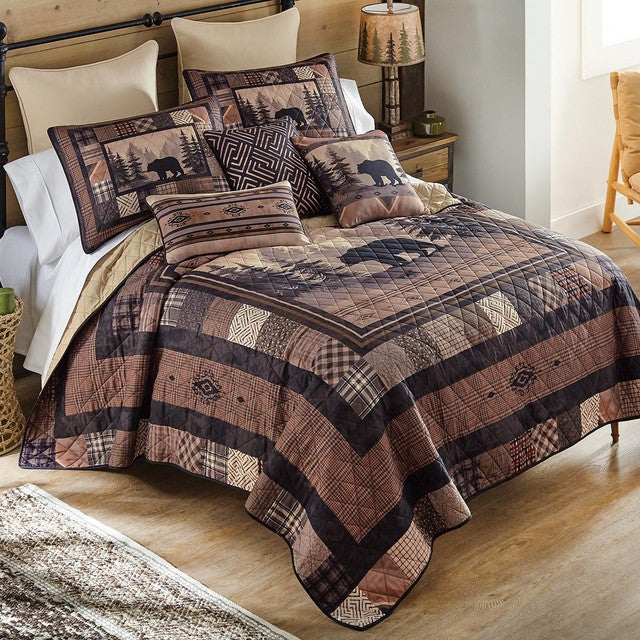 Mistwood Bear Quilt Bed Set - Queen