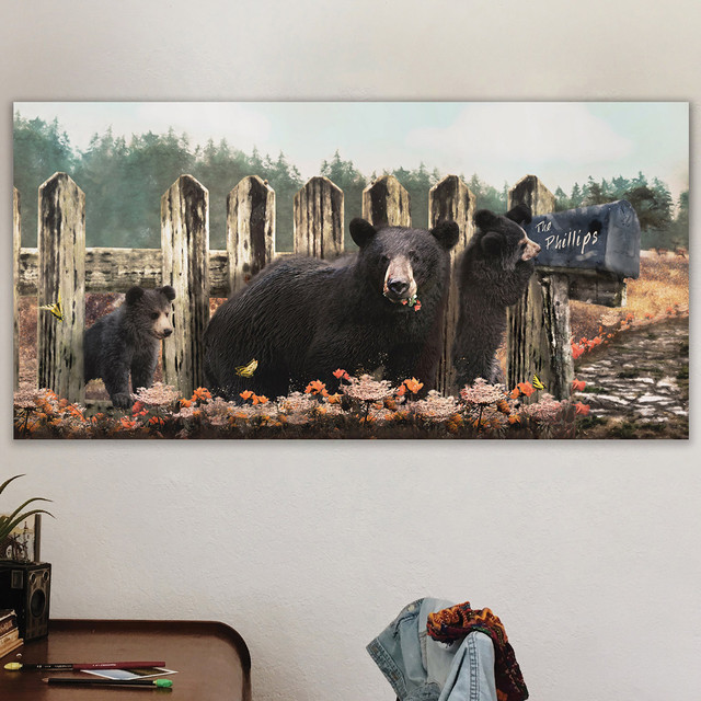 Bearly Delivered Personalized Wood Block Mount