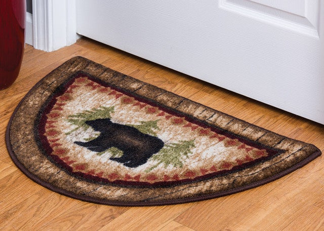 Birch Bear Half Round Rug