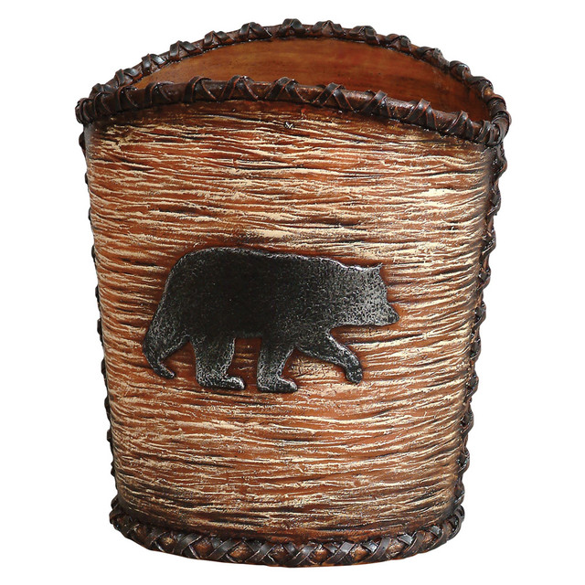 Black Bear Hideaway Waste Basket