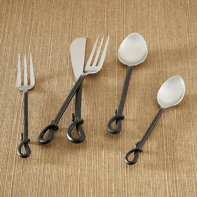 Blacksmith Loop 5 Piece Flatware Set - OVERSTOCK