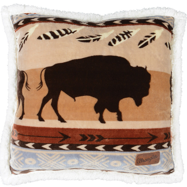 Buffalo Roam Plush Pillow