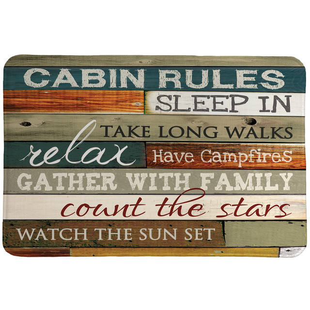 Cabin Getaway Memory Foam Rug
