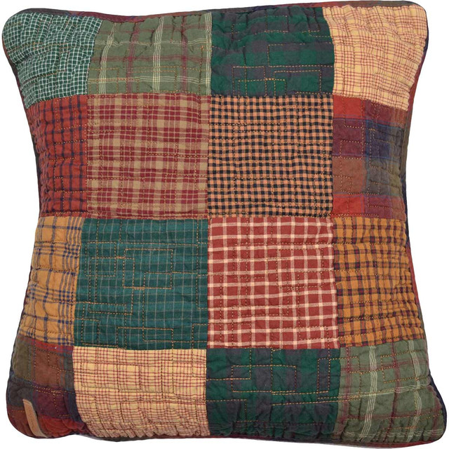 Cabin Plaid Square Pillow
