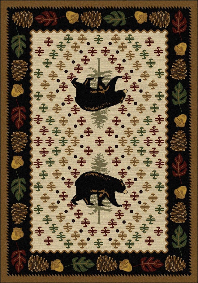 Bear Patchwork Natural Rug Collection