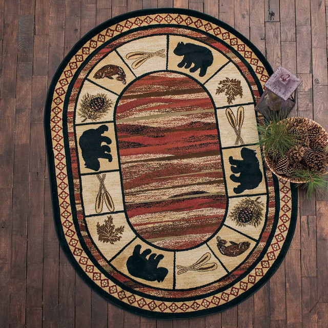 Camp Wild Oval Rug - 5 x 7 Oval