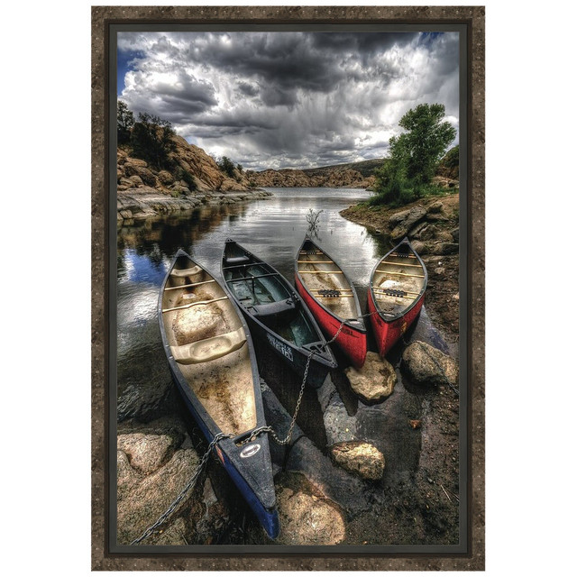Canoe Break Framed Canvas