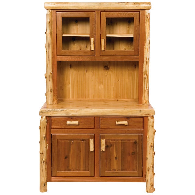 Cedar Log Buffet & Hutch - 48 Inch
