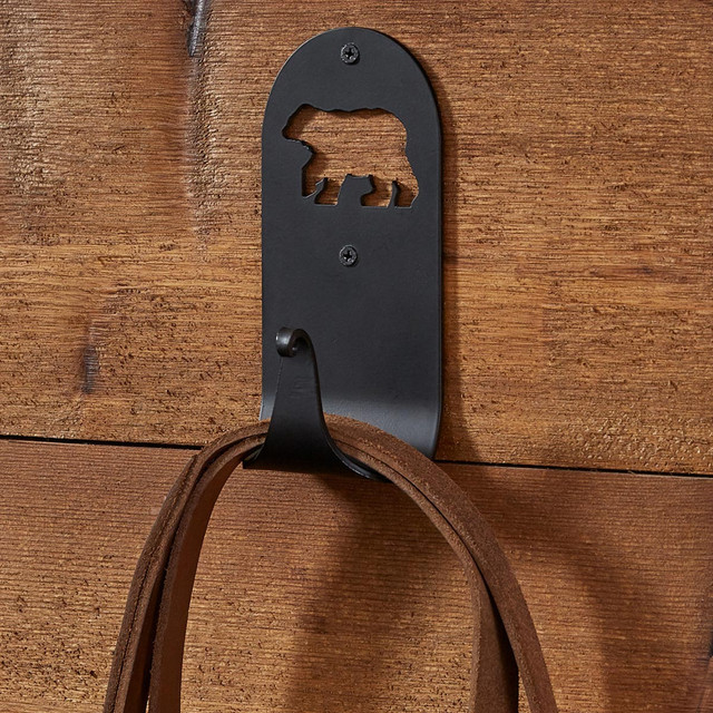 Cutout Bear Silhouette Single Hooks - Set of 2