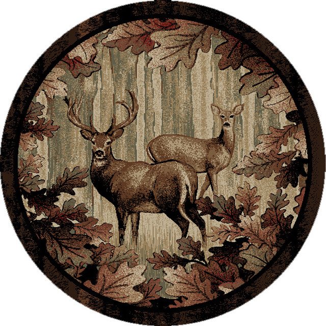 Deer Thicket Rug - 5 Ft. Round