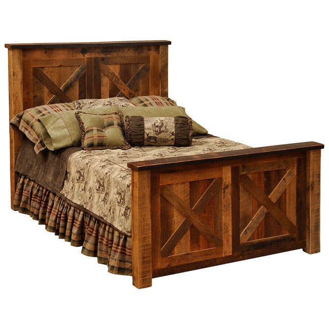 Barnwood Barndoor Bed - Twin