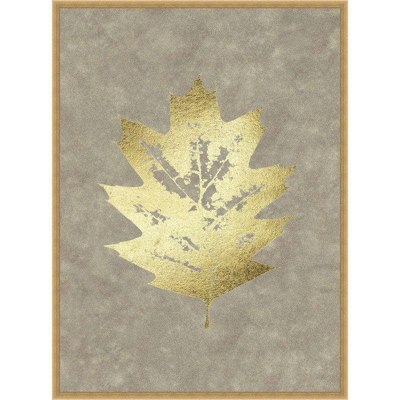 Gold Foil Leaf I Framed Print