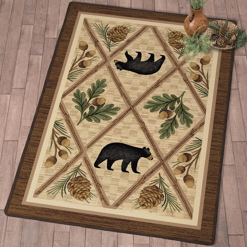 Nantahala Trails Bear Rug - 4 x 5