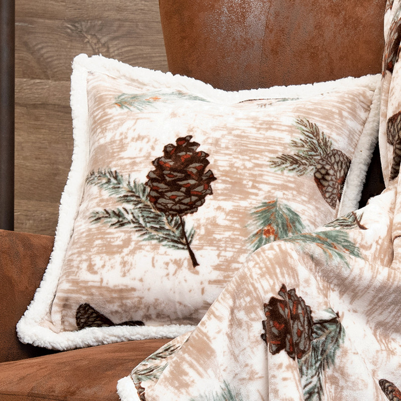 Pinecone Medley Plush Pillow