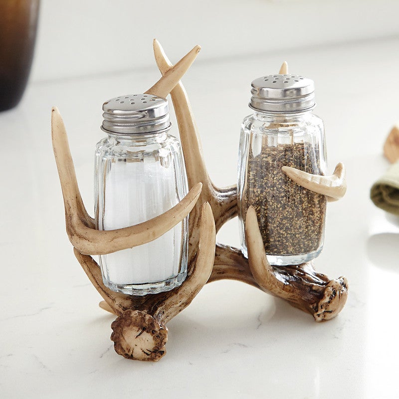 Antler Rack Salt & Pepper Shaker Set