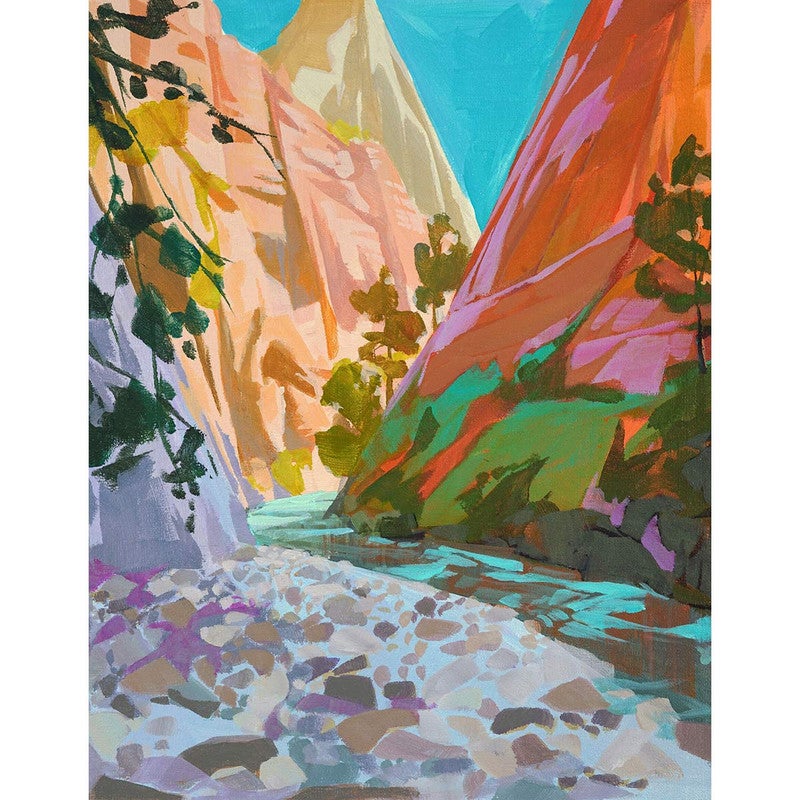 Rocky River Canvas Wall Art