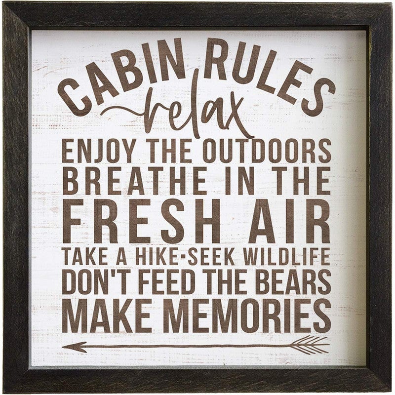 Cabin Rules IV Wall Art