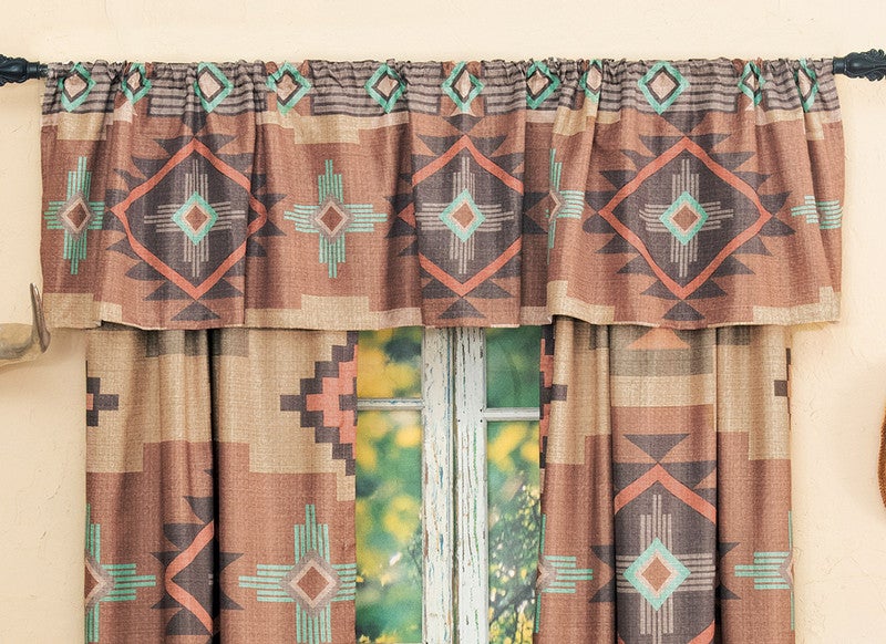 Sierra Crosses Lined Valance - CLEARANCE