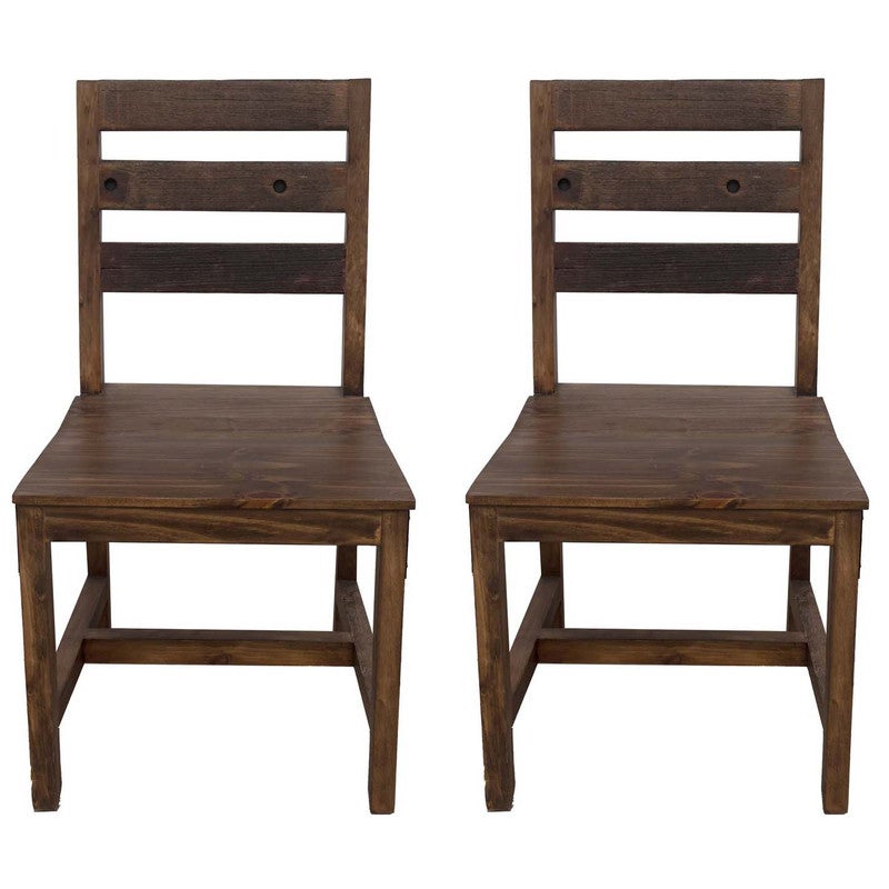 Lakeshore Walnut Dining Chairs - Set of 2