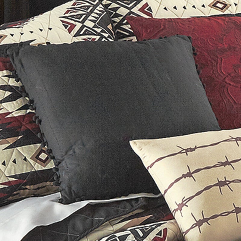 Midnight Black Decorative Pillow